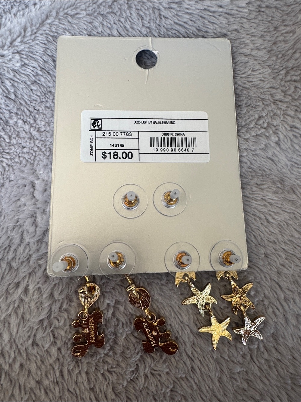 Sugarfix by Baublebar A Shore Thing Beach Themed Earring Trio - Picture 5 of 7